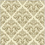 Салфетки "Золотой орнамент" 33х33см, 3 сл., бумага